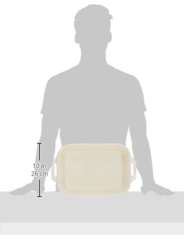 STAUB Rectangular Dish, Ivory, 34 X 24 Cm, Ceramic Gratin Dish, Oven and Microwave Safe [Official Japanese Product] Dish 40511-887