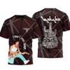 Rockowy Zespół Van Halen Retro Koszulka Unisex Drukowana 3D na Lato Uliczny Hip-hop Trend Krótki Rękaw Okrągły Dekolt Y2K Top Odzież Męska