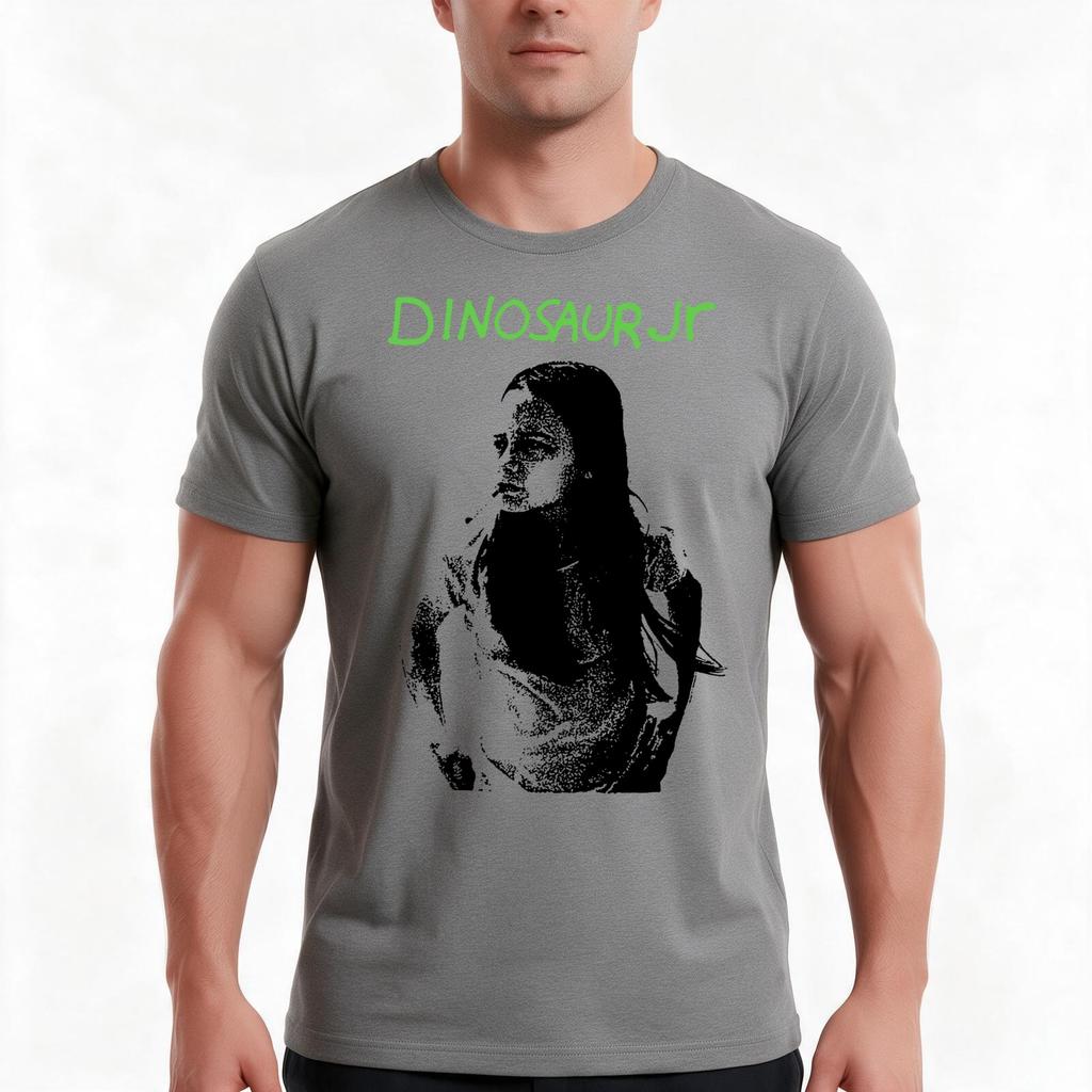 Silhouette Grunge Dinosaur Jr Tshirt Summer Casual Cotton Tee Oversized Streetwear Tops Vintage Graphic Print 100 Cotton