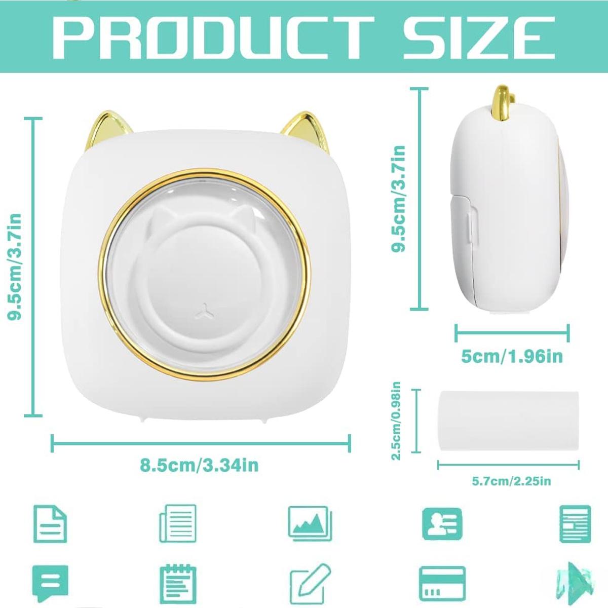 

Мини-принтер с 1 рулоном/11 рулонов бумаги для IPhone и Android, беспроводной мини-фотопринтер, принтер для этикеток, портативный мини-термопринтер BT для Printi