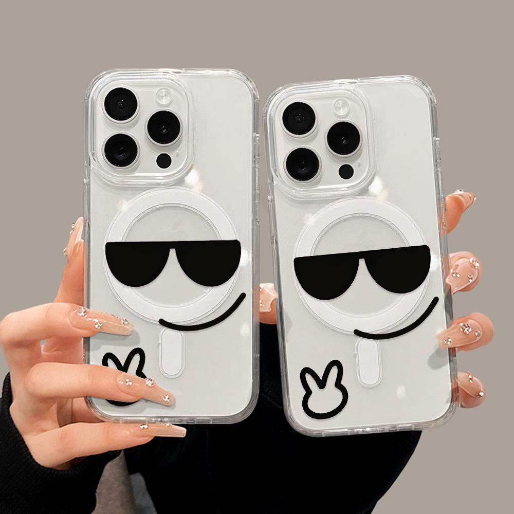 Magnetic Phone Case for iPhone 12 14 16 17 Pro 17 16 15 14 13 12 Pro Max  12 13 14 15  16 High Quality Shockproof Shell Full Protection Cute Style