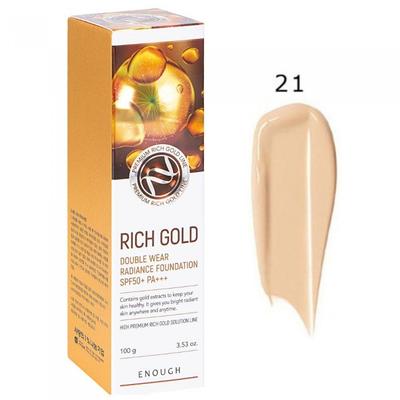 Fondotinta Radioso Doppio Uso Rich Gold SPF50+ PA+++ #21 Beige Trasparente, 100g +REGALO CASUALE