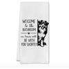 Funny Australian Shepherd Bathroom Hand Towels, Aussie Dog Gifts for Women, Australian Shepherd Gifts, Dog Mom Lovers Gift Decorative Hand Towel for