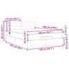 Ottoman Bed with Mattress Gray 140x190 Cm Faux Leather
