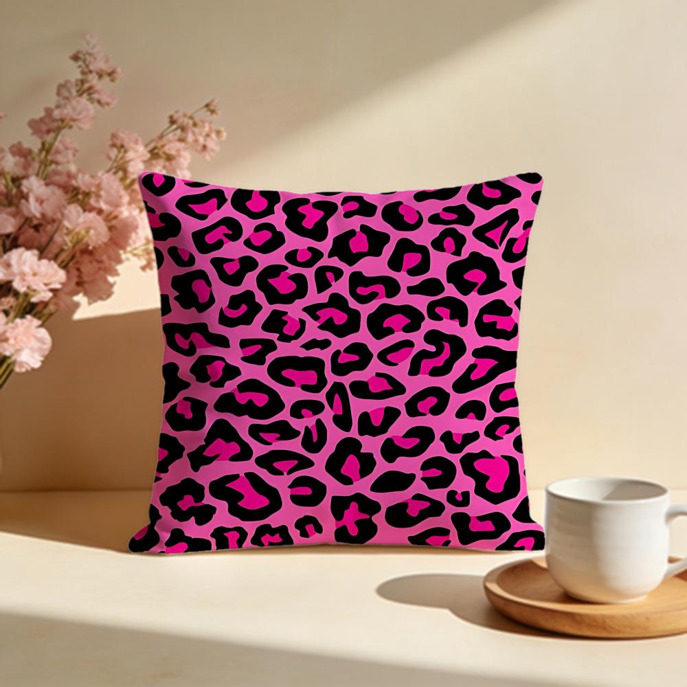 Kissenbezug mit auffälligem Leopardenmuster Weiche Kissenbezüge für Zuhause Schlafzimmer Wohnzimmer Sofa