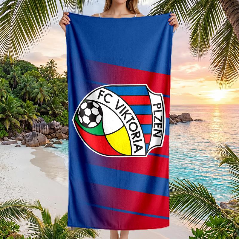 Fc Viktoria Fashion Beach Towel: Ideal for Summer Adventures Soft, Absorbent and Quick Drying Suitable for Swimming and Bathing