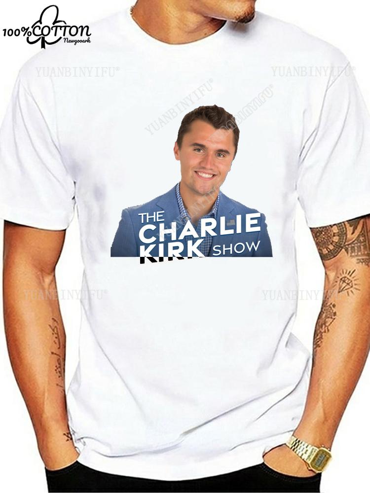 Heißer Stil Lässig FREEDOM Charlie Kirk Bedrucktes T-Shirt Locker 100% Baumwolle Freizeit Unisex Shirt Heißes Produkt S-6XL