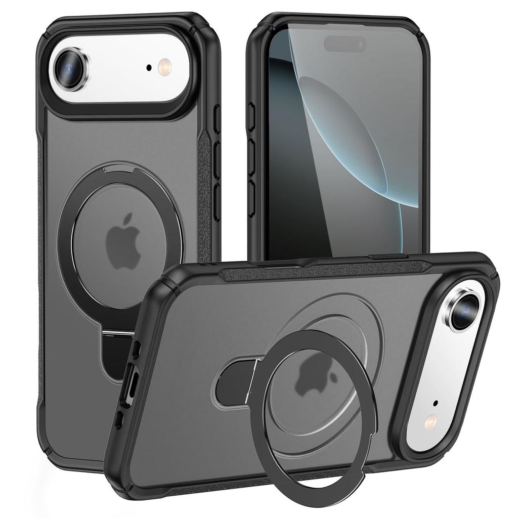Applicable To iPhone17Pro Max Magnetic Mobile Phone Case Junshen Apple 16 Folding Bracket Anti-drop Mobile Phone Protection