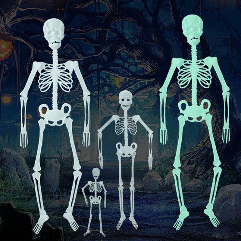 Flexible Joints Luminous Hanging Skeleton For Halloween