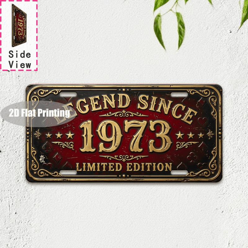 Tin Sign Vintage Durable Metal Plaque Wall Decor Home Office Bar Man Cave Australian British City Birth Year License Plate