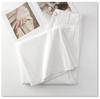 Women's Summer White High-Waist Wide-Leg Jeans: New Arrival Casual Washed Cotton Slim Fit Straight Leg Pants.