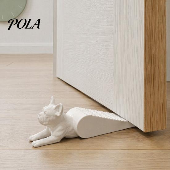 Room Accessories French Bulldog Door Stopper Wedge, 3D Printed Dog Shape Doorstop, Animal Doorstop Anti-slip No Drilling Floor for Home Office Bedroom