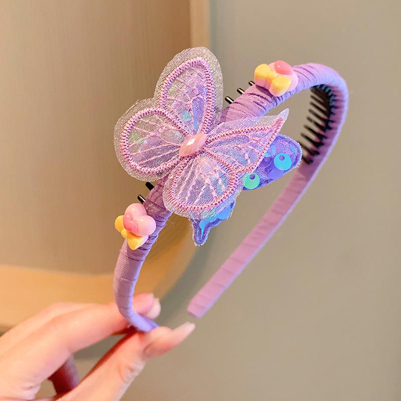 Korean Style Butterfly Hair Hoops, Non-Slip Hair Accessories for Hair Control and Flyaway Taming