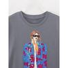 Kaslead New Arrival Women's Clothing Fashion Style Casual Loose Girl Print T-shirt 1131348 807