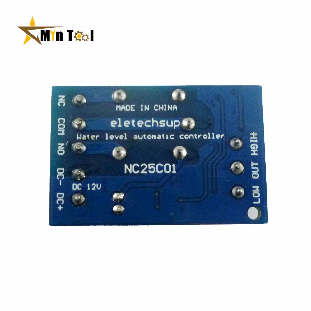 DC 12V 2 In 1 Pump Pour Water Controller Liquid Level Sensor Switch Relay Module for Motor Fish Tank Waterhouse Power Supply