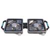 New Outdoor Double-Head Stove: Titanium Purple, Stable Pressure Design for Camping and Picnics
