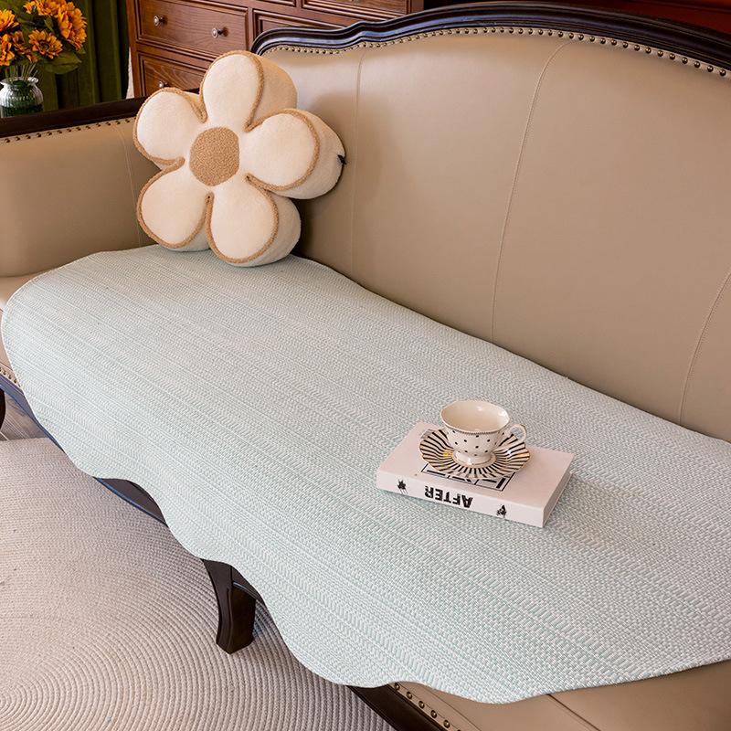 

Современная простая диванная подушка, хлопковая нить, универсальная ткань специальной формы для четырех сезонов, нескользящее полотенце 90*90cm