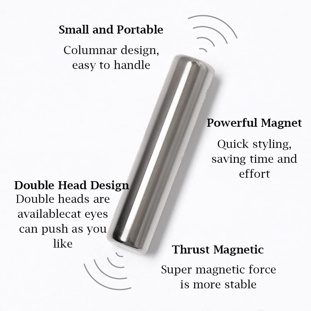 LINMANDA Nail Cat Eye Magnetic Rods 3D Nail Art Cat Eye Magnetic Bar Double Head Cat Eye Magnetic Pen UV Gel Nail DIY Tools