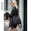 Juer Women's Genuine Leather Backpack