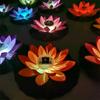 Lotus Solar Lotus Lamp Automatic Sensing Smart Switch Lotus Wishing Lamp  Garden