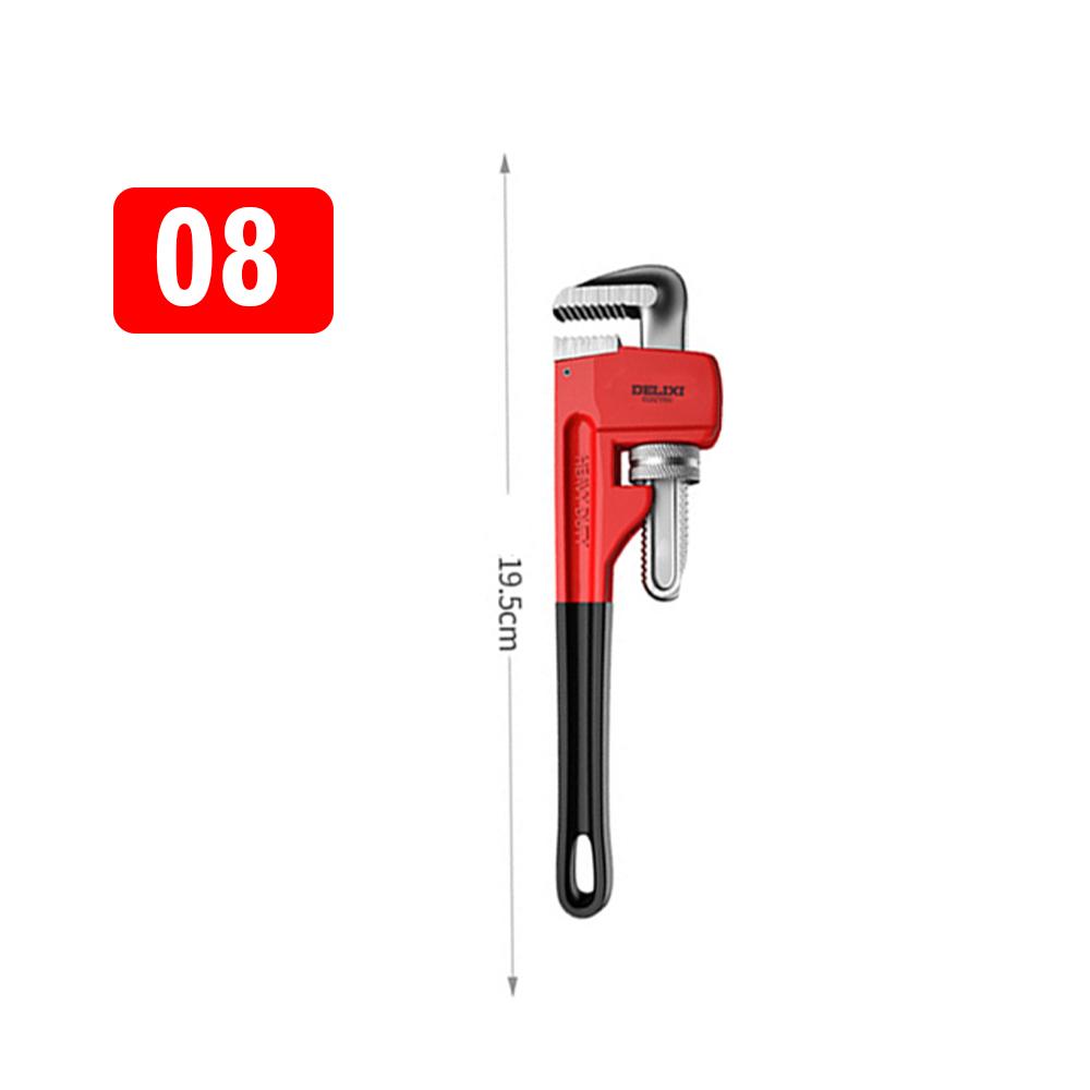 

8/10/12/14/18/24 INCH Adjustable Pipe Wrench Quick-Open Spanner Durable Plumbing Tool for Pipe Repair Nut Removal