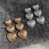 Elegant Silver Needle Heart Tassel Stud Earrings – Exquisite & Versatile Ear Jewelry for Women