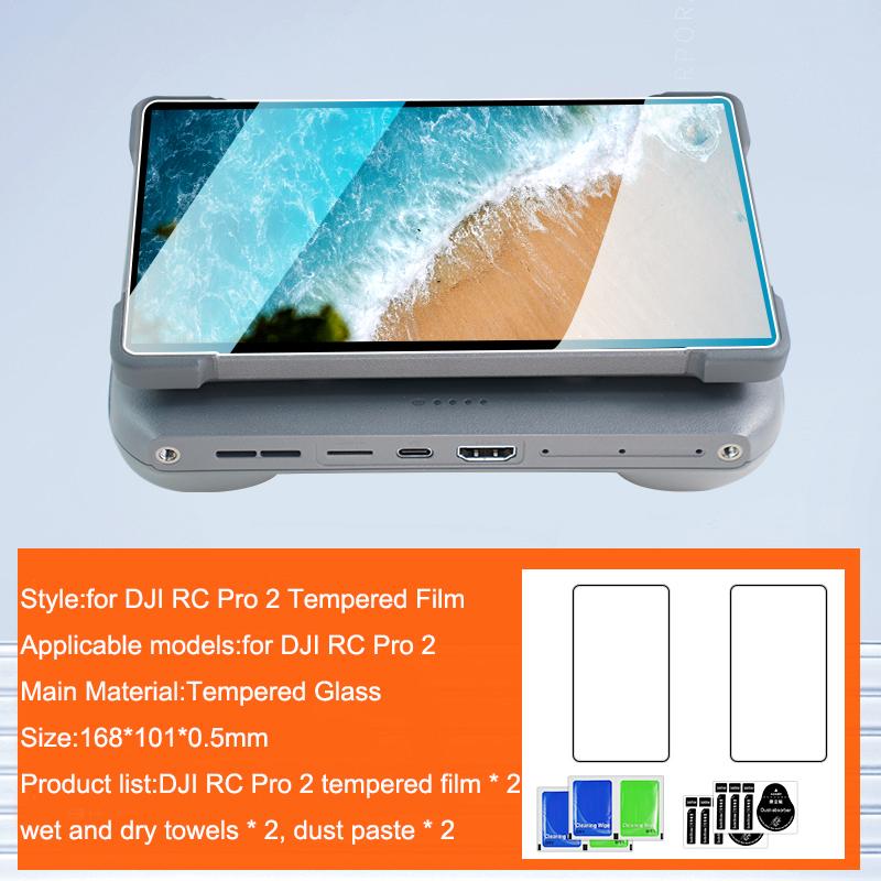 

2 pcs For DJI Mavic 4Pro HD Tempered Glass Screen Protector for DJI RC pro2 Controller with Auto Alignment Kit
