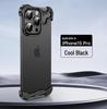 Apple 17Pro & 16Promax Anti-Vingerafdruk Valbestendige Telefoonhoes met Metalen Hoeken en Unieke Vorm.