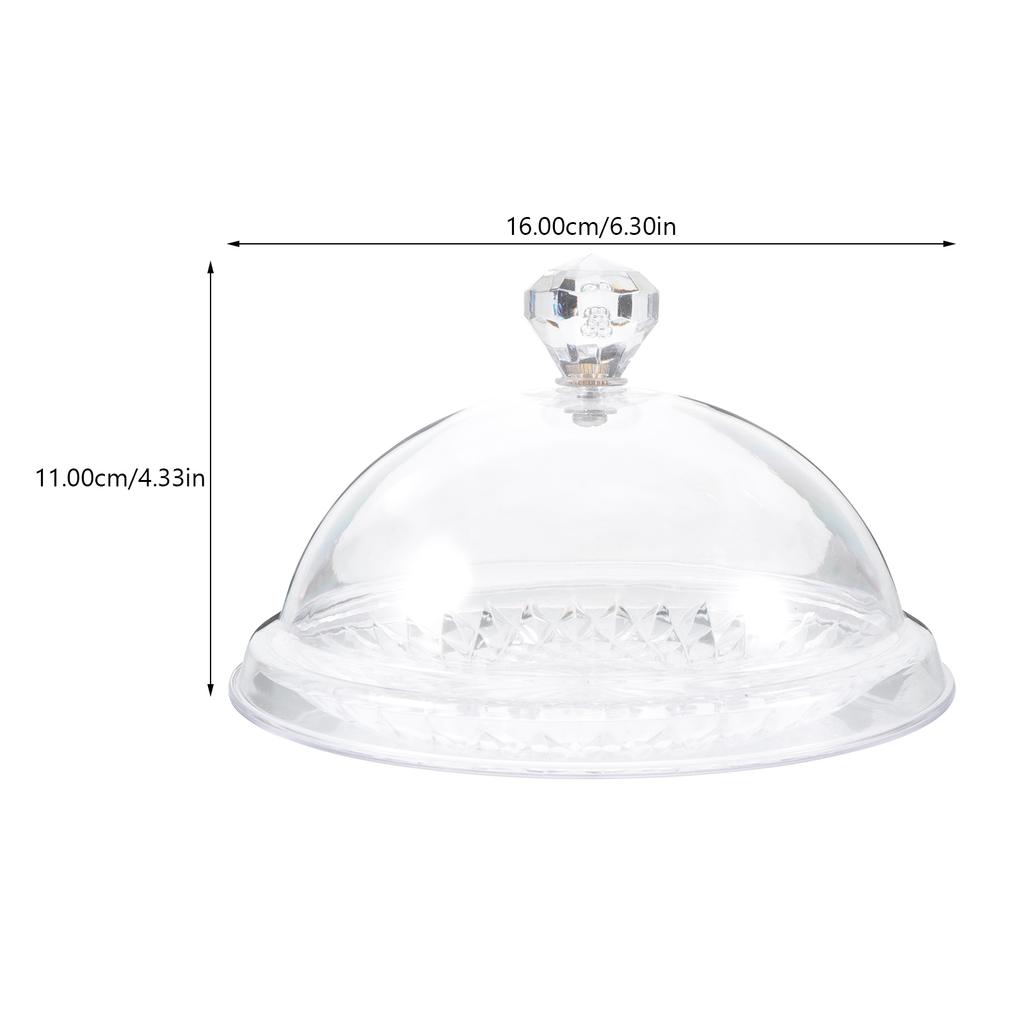 1 Set Cake Dish With Cover Cake Dispaly Clear Plastic Cover Tray Cake Serving Tray Western Food Round Plate Cake Dome Cover