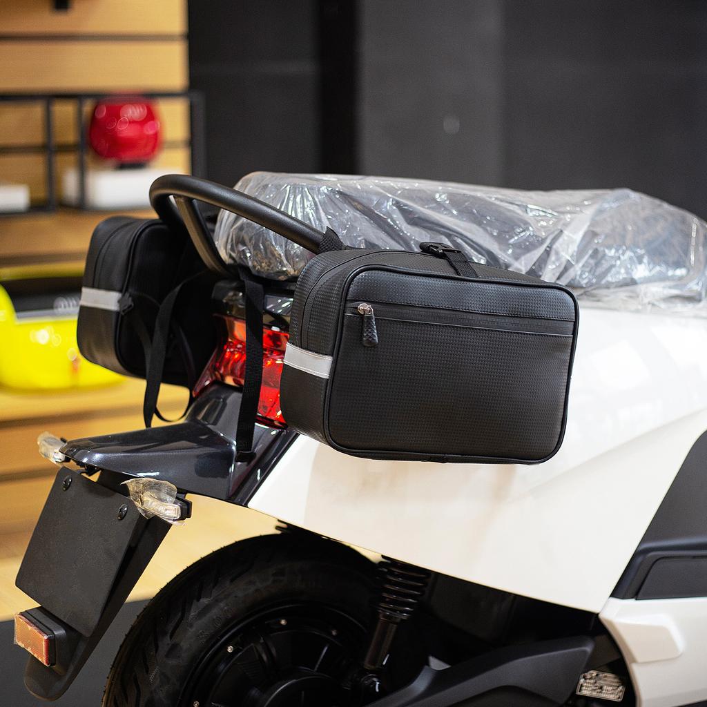 Borsa da Portapacchi Posteriore per Bicicletta 4,5L Resistente all'Acqua Borsa da Manubrio per Bicicletta per Motocicletta