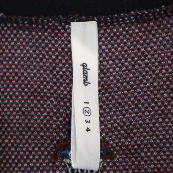 glamb made in Japan native pattern Long sleeve knit cardigan 2 Black Men's Used