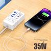 1PC Multi Port USB Charger, Fast Charging, Fast Wall Charger, USB Hub Adapter, European Standard Plug for Mobile Phones