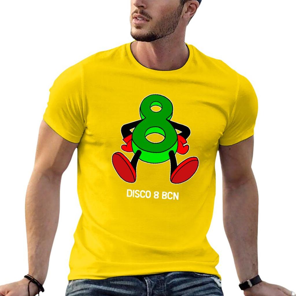 New Disco 8 - Techno Hardcore T-Shirt Graphic T Shirt Kawaii Clothes T Shirts for Men