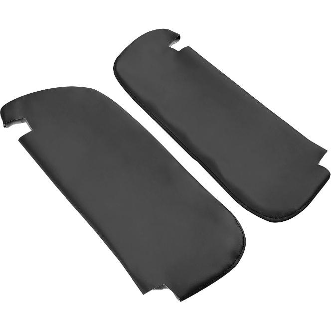 Paar Sonnenblende Leder Schwarz Abdeckung Skin Fit für 1994-2001 Dodge RAM 1500 2500