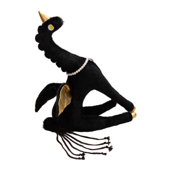 

Плюшевая кукла Пегас 50см/70см Мягкая набивная игрушка для девочек Фэнтезийные крылья Ожерелье из искусственного жемчуга Милая плюшевая игрушка для младенца, малыша, детей Домашний декор 50cm чёрный