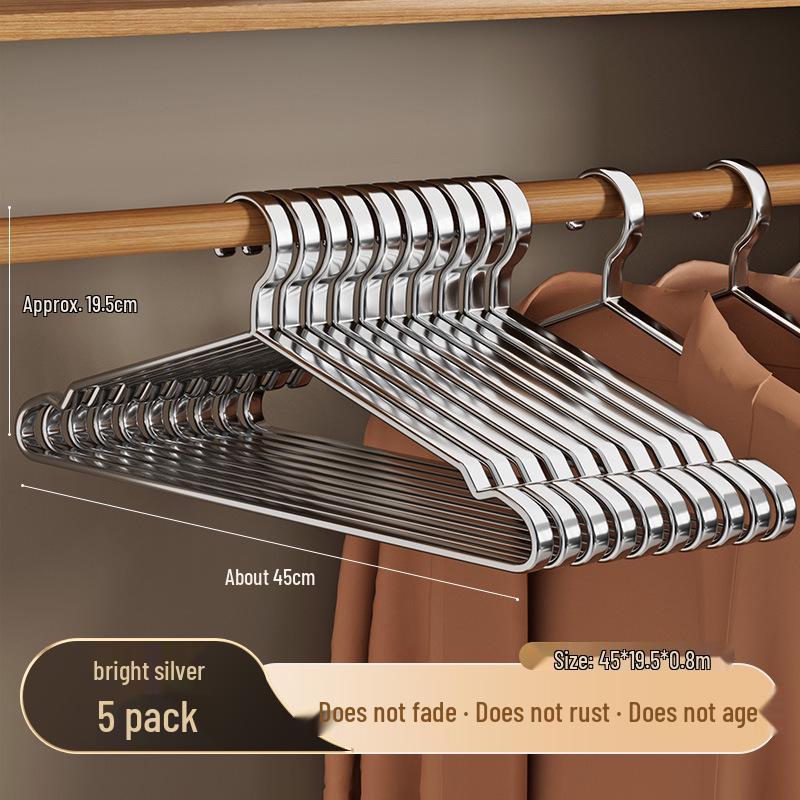 

Windproof No-Trace Stainless Steel Clothes Hanger