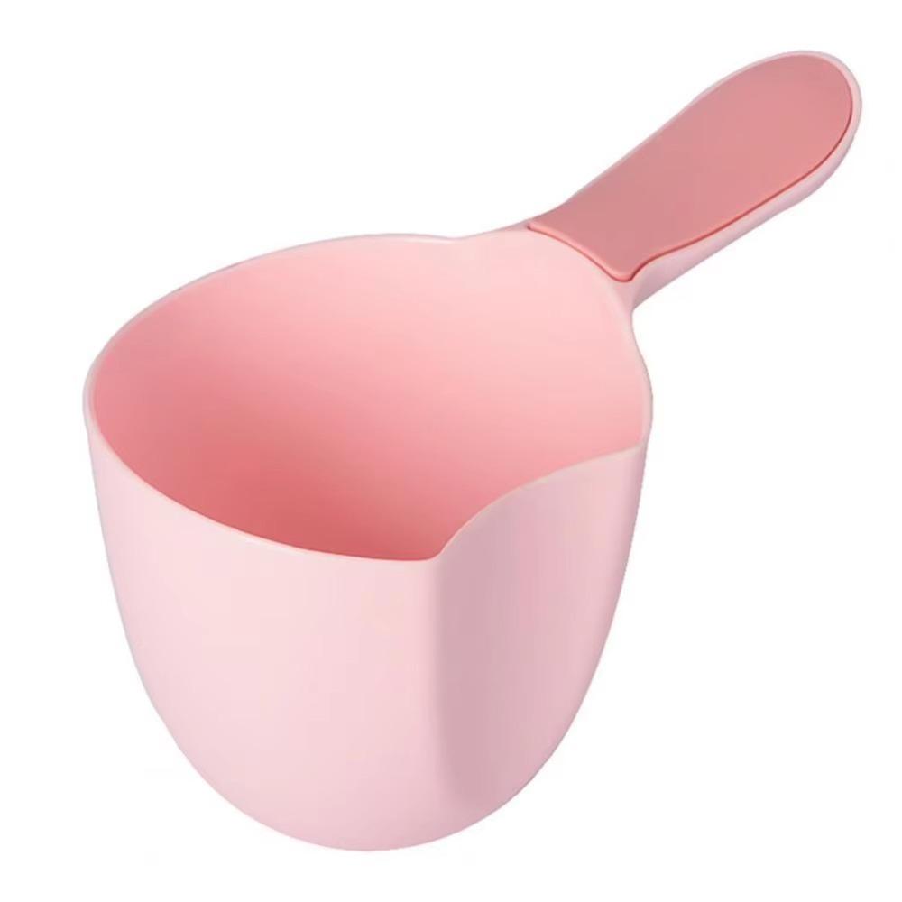 

Нековзна дитяча шампунева ложка для купання PP Шампунева чашка для бризок Ківш для гри з водою Малюк Душ рожевий