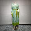 AB256 Green Tassel Batwing Sleeve Modest Fashion Dress for Plus Size Muslim Women
