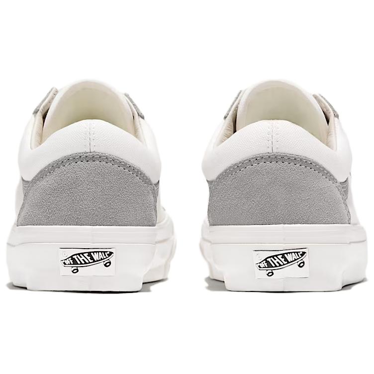 Vans LX Old Skool Suede Canvas Versatile Comfortable Durable Low-Top Skate Shoes Unisex Sneakers Gray White VN000D560BP