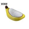Commuter Stress Relief Toy Keychain Pendant, Peeled Banana with Thickened Stainless Durable Steel Ring, Portable for Keys Backpacks Schoolbags