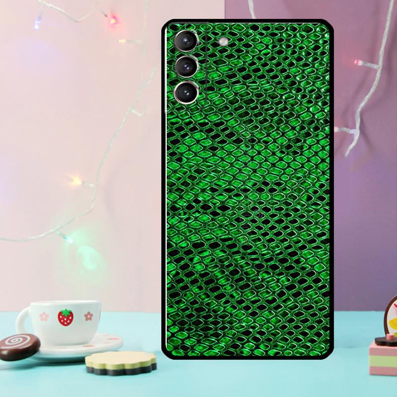 Snake Skin Case For Samsung Galaxy S21 S20 FE S22 S23 S24 Ultra Note 10 Plus Note 20 S8 S9 S10 Cover