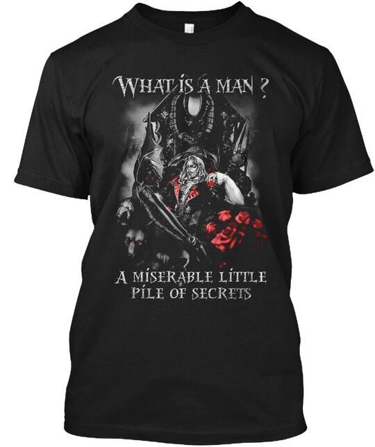 

Castlevania Fan Where Is A Man Miserable Little T-Shirt Made in USA Size S 5XL Unisex T-Shirt XXXXL