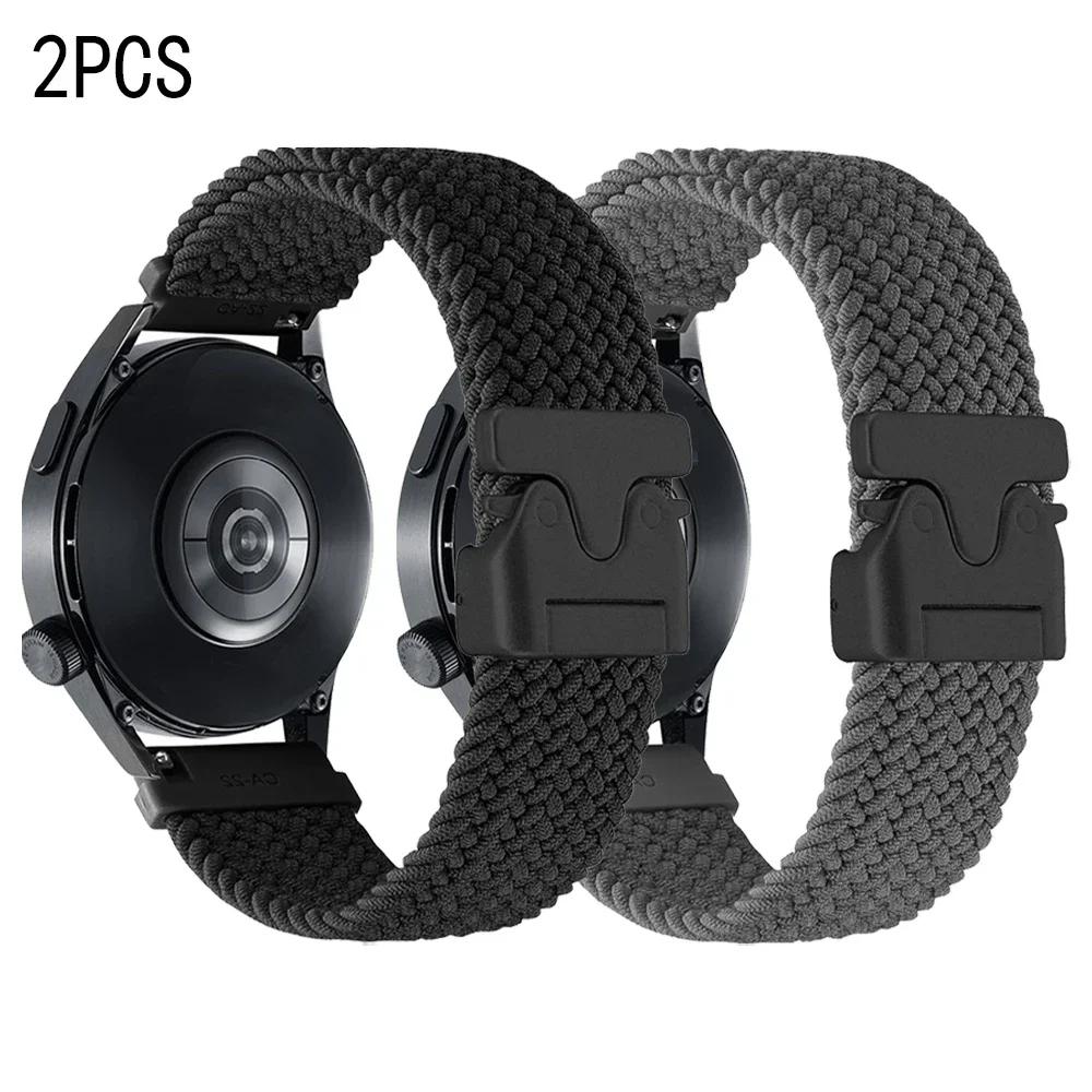 Braided Nylon 20mm 22mm Strap For Fossil Gen 6 44mm Gen6 Gen 5 5e/Gen5 LTE 45mm Band For Fossil Gen 6 4 Elastic Bands Bracelet