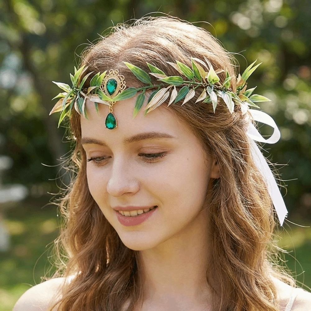 Fantasy Elven Crown Diadem Fairy Headpiece Photoshoot Elf Tiara Gothic Style