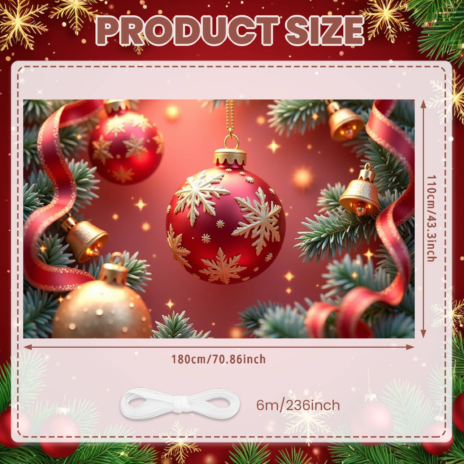 Xmas Banner Red Background Christmas Banner Red Gold Banner Red Gold Theme For Christmas Party Holiday Party Home Decor
