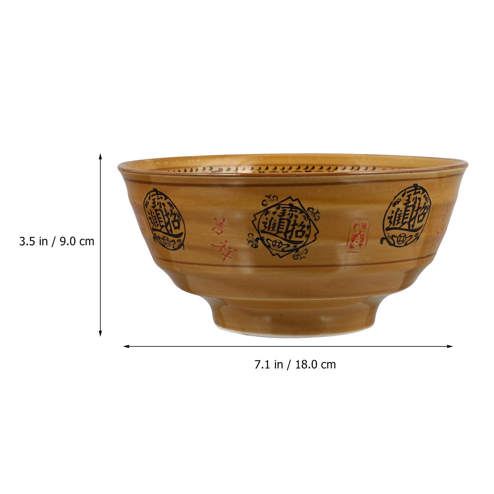 1Pcs Ceramic Bowl High Quality Food Grade Safe Multi Purpose Soup Salad Noodle Ramen Bowl Kitchen Tableware Food Container