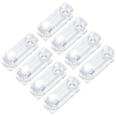 8Pcs Plastic Clear Pull Beads Safety Handles for Roller Blinds Rolling Cord Weights Window Shutter Beads Chain Pendants