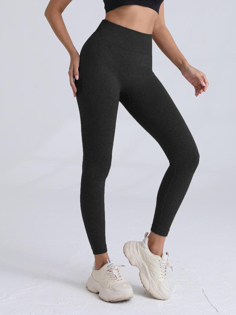 Women's High Waist Tummy Control Hip-Lift Yoga Leggings for Fitness, Running, and Training