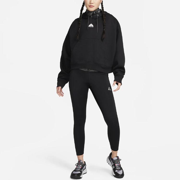 Nike Letter Logo Print Slim Fit Leggings Women leggings Black FB8011-010