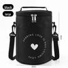 Round Insulated Lunch Tote Bag